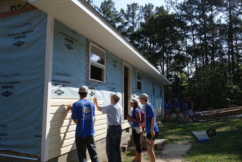 Siding the house