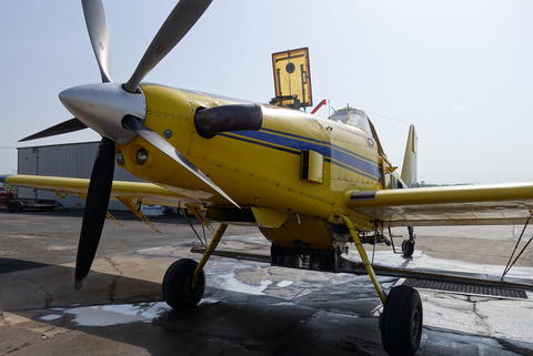 Crop dusting plane