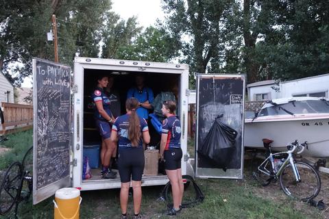 Van's trailer with trailer crew.