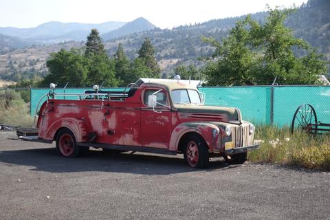 Old red truck