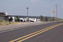 RVs parked at Wagontire