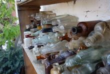 Old glass bottles